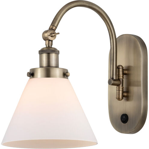 Franklin Restoration Cone 1 Light 8 inch Antique Brass Sconce Wall Light
