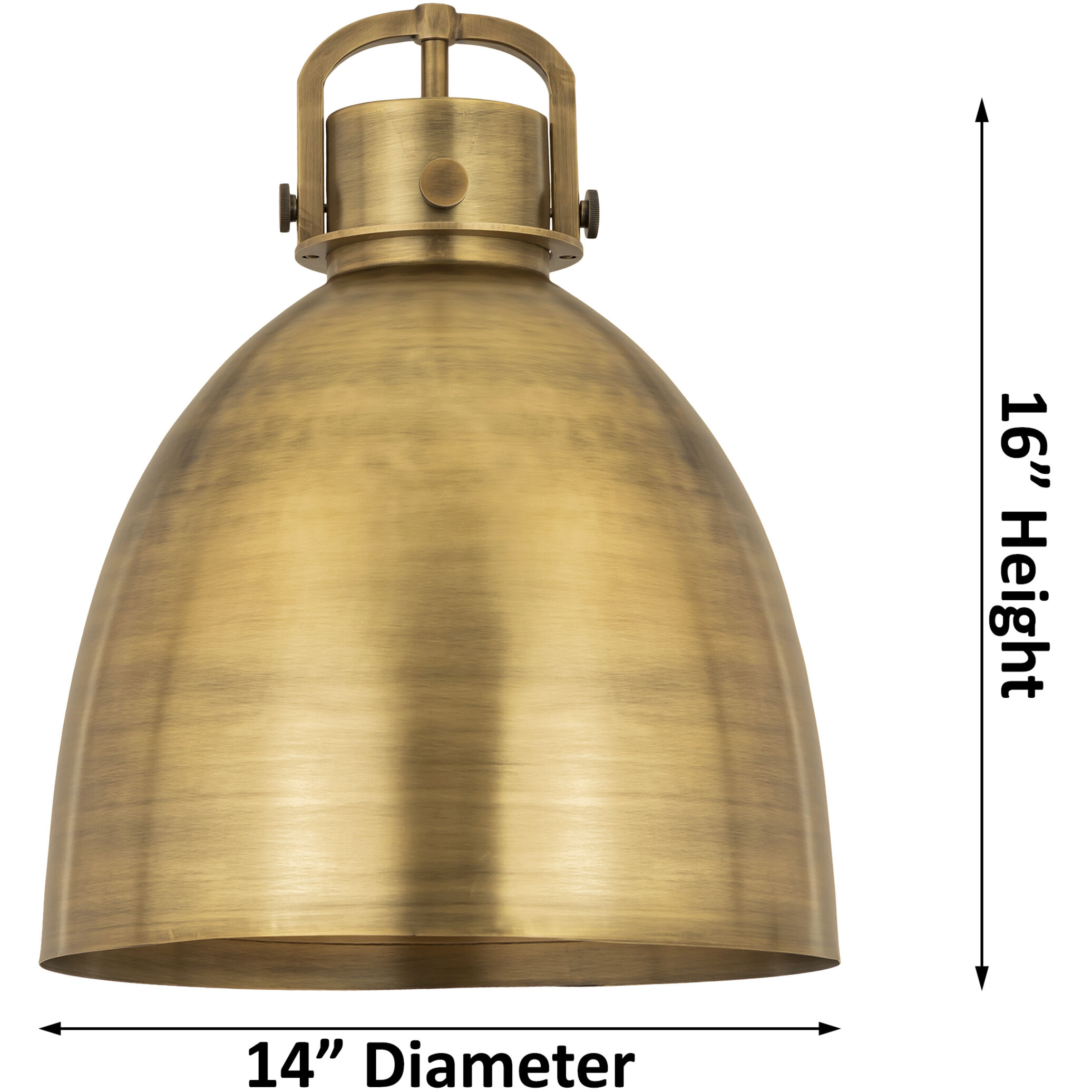 Newton Bell 1 Light 14 inch Polished Nickel Pendant Ceiling Light