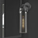 Downtown Urban Pilaster Armed Sconce Wall Light in Matte Black, Plated Smoke