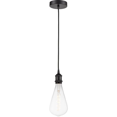 Ballston Edison LED 5 inch Matte Black Mini Pendant Ceiling Light, Ballston