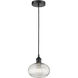 Edison Ithaca 1 Light 8 inch Matte Black Cord Hung Mini Pendant Ceiling Light