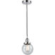 Edison Beacon LED 6 inch Polished Chrome Mini Pendant Ceiling Light