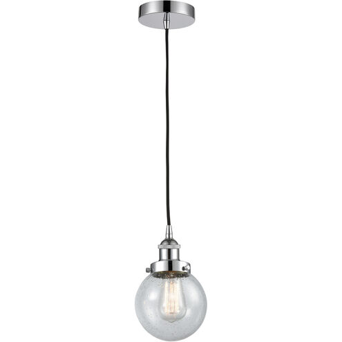 Edison Beacon LED 6 inch Polished Chrome Mini Pendant Ceiling Light