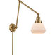 Fulton 30 inch 60.00 watt Brushed Brass Swing Arm Wall Light, Franklin Restoration