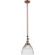 Franklin Restoration Seneca Falls 1 Light 9.5 inch Antique Copper Mini Pendant Ceiling Light in Incandescent, Franklin Restoration