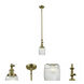 Franklin Restoration Colton LED 5.5 inch Antique Brass Mini Pendant Ceiling Light, Franklin Restoration