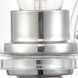 Scarlett 1 Light 5 inch Polished Chrome Bath Vanity Light Wall Light in Clear Glass