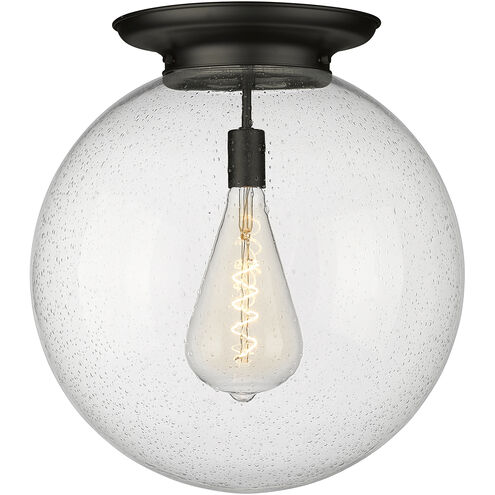 Beacon 1 Light 17.75 inch Matte Black Flush Mount Ceiling Light