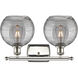 Ballston Deco Swirl 2 Light 16 inch Polished Nickel Bath Vanity Light Wall Light, Ballston