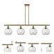 Ballston Athens 4 Light 48 inch Antique Brass Island Light Ceiling Light, Ballston