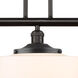 Franklin Restoration Bridgeton LED 44 inch Oil Rubbed Bronze Island Light Ceiling Light in Matte White Glass