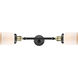Franklin Restoration Small Bell LED 5 inch Black Antique Brass Bath Vanity Light Wall Light in Matte White Glass, Franklin Restoration