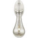 Downtown Urban Owego Armed Sconce Wall Light in Satin Nickel, Mercury
