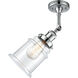Franklin Restoration Canton 1 Light 7 inch Polished Chrome Sconce Wall Light in Clear Glass, Franklin Restoration