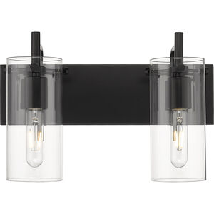 Auralume Press LED 16 inch Matte Black Bath Vanity Light Wall Light