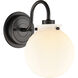 Olivia LED 6.38 inch Matte Black Bath Vanity Light Wall Light