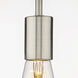 Beacon 1 Light 15.75 inch Satin Nickel Flush Mount Ceiling Light