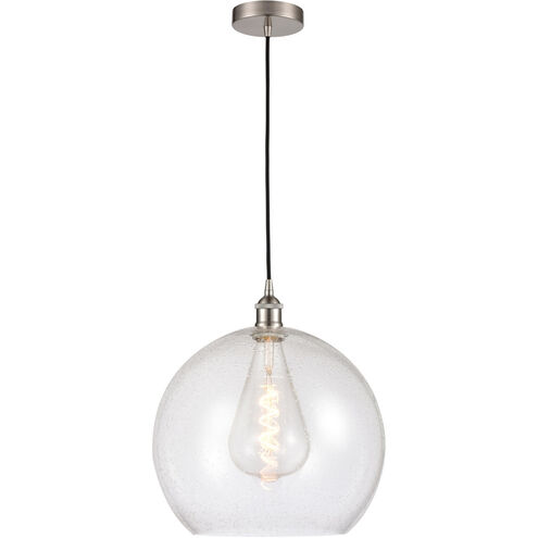 Edison Athens 1 Light 14 inch Brushed Satin Nickel Pendant Ceiling Light
