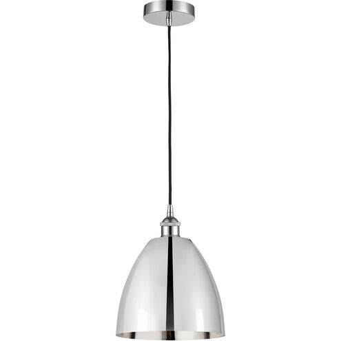 Edison Dome 1 Light 9 inch Polished Chrome Mini Pendant Ceiling Light
