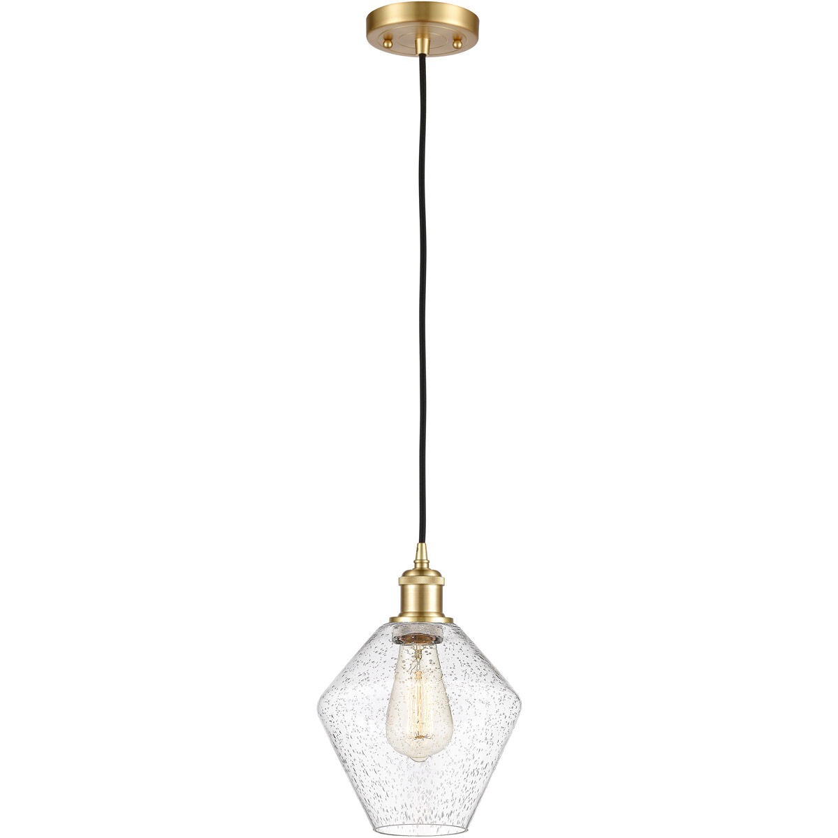 Ballston Cindyrella 1 Light 8 inch Satin Gold Mini Pendant Ceiling Light