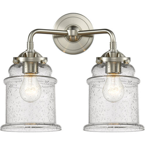 Nouveau Canton LED 14 inch Oil Rubbed Bronze Bath Vanity Light Wall Light in Matte White Glass, Nouveau