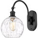 Ballston Athens Water Glass LED 8 inch Matte Black Sconce Wall Light