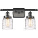 Ballston Bell LED 16 inch Oil Rubbed Bronze Bath Vanity Light Wall Light in Clear with Cage