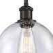 Ballston Athens 1 Light 8 inch Oil Rubbed Bronze Pendant Ceiling Light in Seedy Glass, Ballston