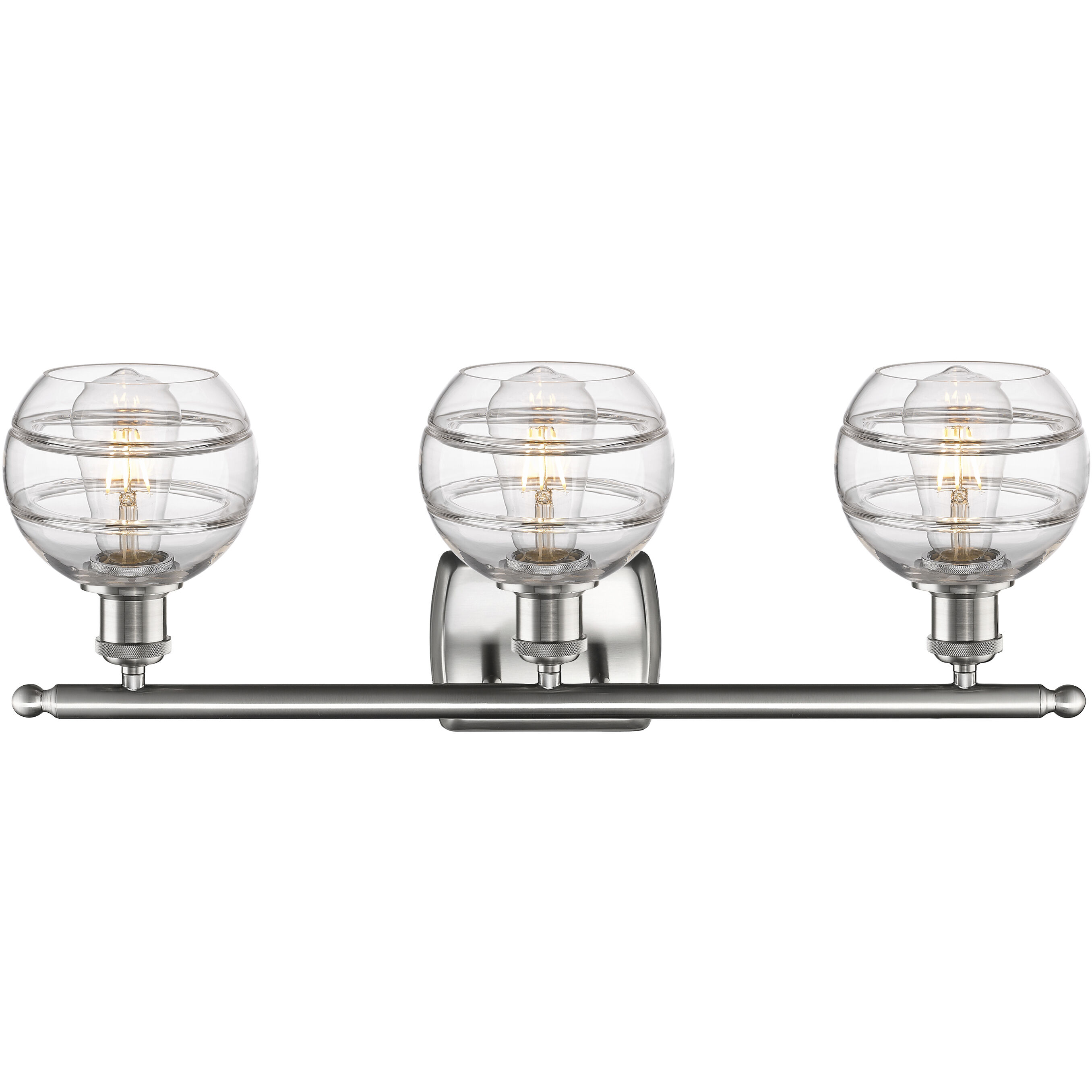 Ballston Rochester 3 Light 25.88 inch Brushed Satin Nickel Bath Vanity Light Wall Light
