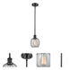 Ballston Belfast 1 Light 6 inch Matte Black Pendant Ceiling Light in Seedy Glass, Ballston