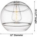 Ballston Rochester 1 Light 12 inch Matte Black Semi-Flush Mount Ceiling Light