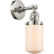 Franklin Restoration Dover LED 5 inch Polished Nickel Sconce Wall Light, Franklin Restoration