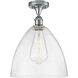 Edison Bristol Glass 1 Light 12.00 inch Semi-Flush Mount