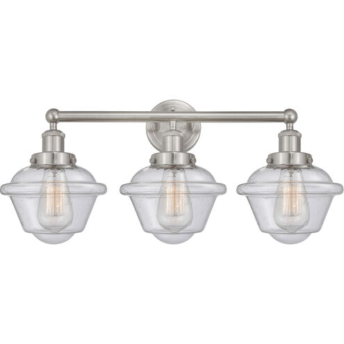 Oxford 3 Light 24.5 inch Brushed Satin Nickel Bath Vanity Light Wall Light