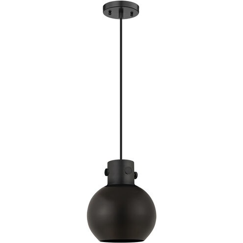 Newton Sphere 1 Light 8 inch Matte Black Pendant Ceiling Light