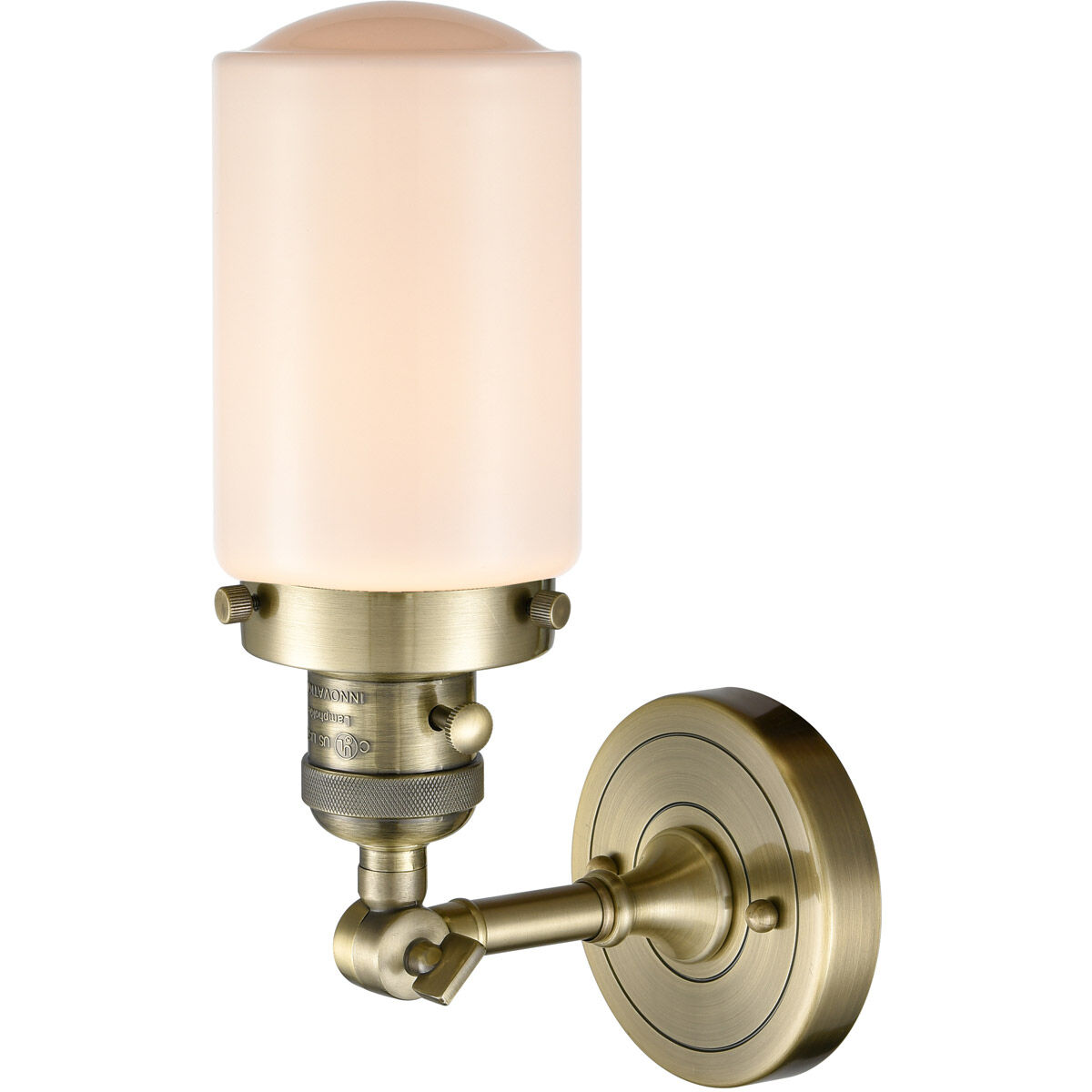 Franklin Restoration Dover LED 5 inch Antique Brass Sconce Wall Light, Franklin Restoration