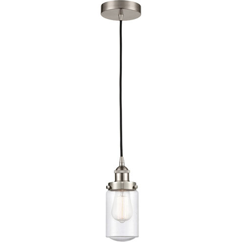 Edison Dover 1 Light 5 inch Brushed Satin Nickel Mini Pendant Ceiling Light