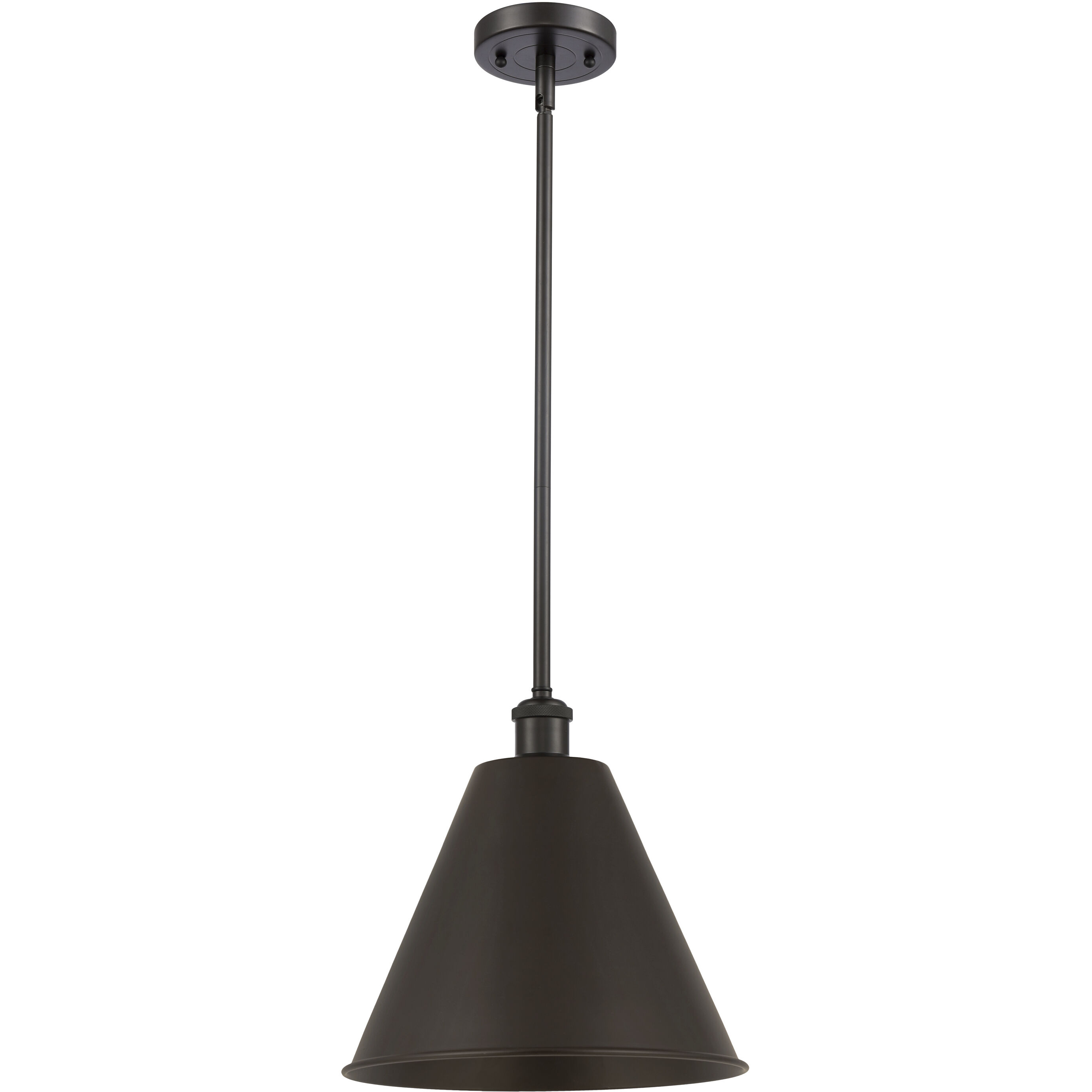 Ballston Cone LED 12 inch Oil Rubbed Bronze Pendant Ceiling Light