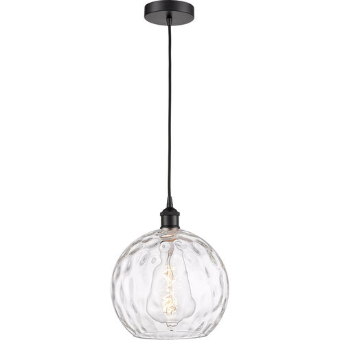 Edison Athens Water Glass LED 10 inch Matte Black Mini Pendant Ceiling Light