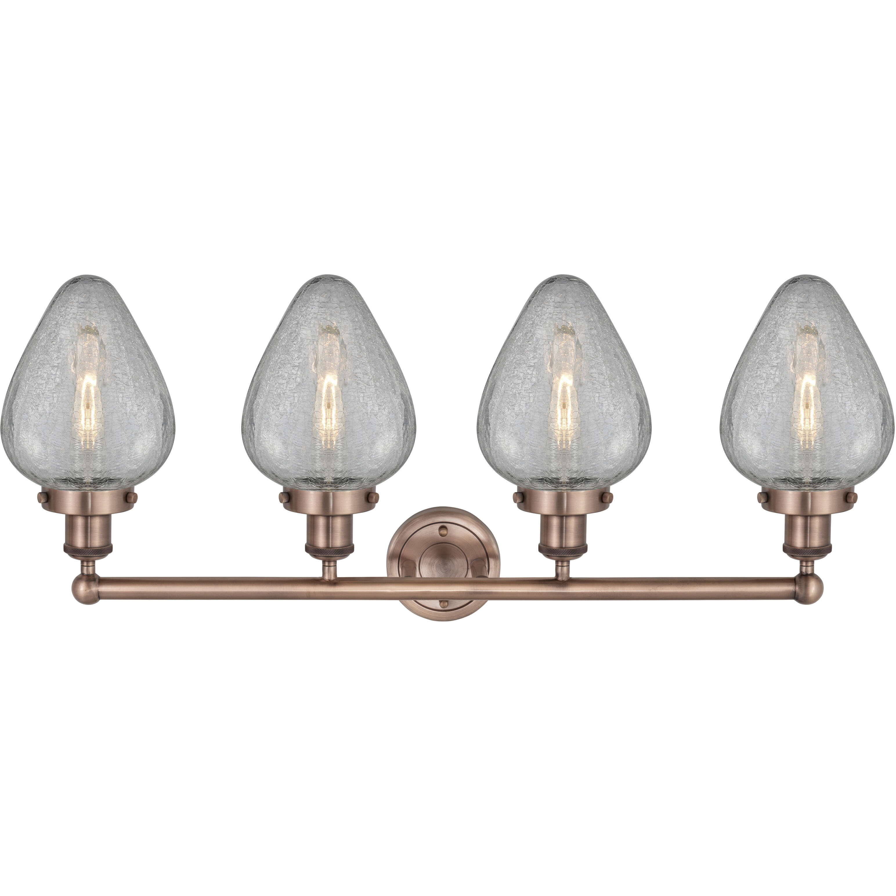 Geneseo 4 Light 33 inch Antique Copper Bath Vanity Light Wall Light