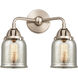 Nouveau 2 Small Bell 2 Light 13.00 inch Bathroom Vanity Light