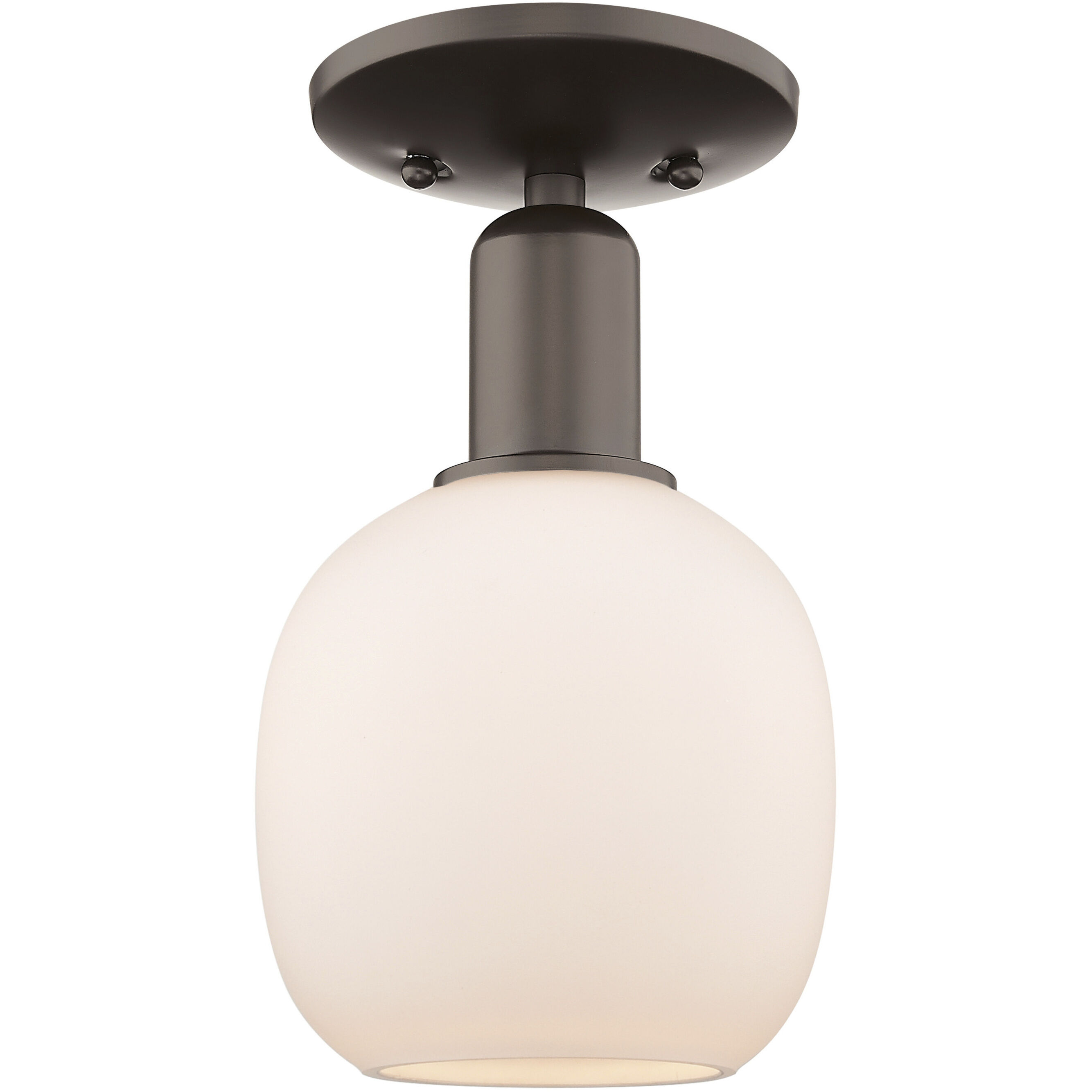 Arcadia Belfast 1 Light 6 inch Oil Rubbed Bronze Semi-Flush Mount Ceiling Light