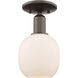 Arcadia Belfast 1 Light 6 inch Oil Rubbed Bronze Semi-Flush Mount Ceiling Light