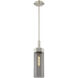 Claverack 1 Light 5 inch Satin Nickel Pendant Ceiling Light in Plated Smoke Glass