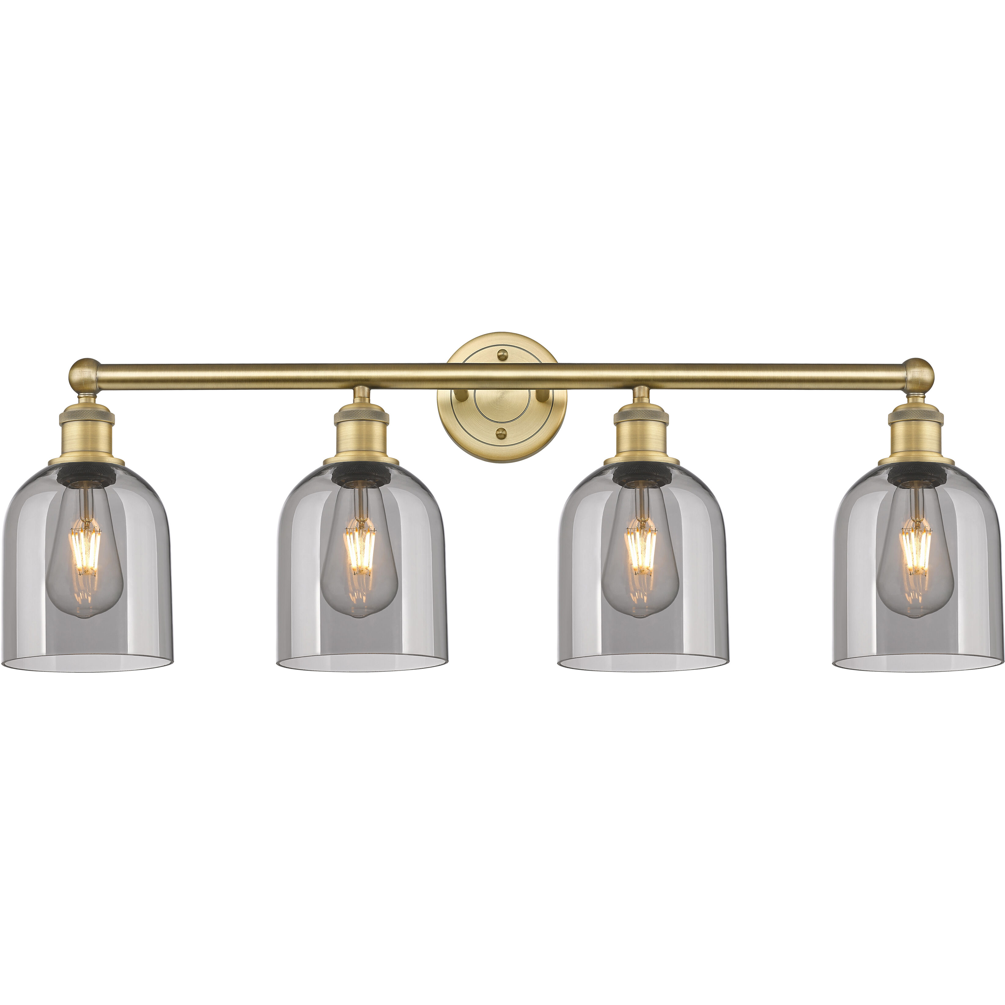 Edison Bella 4 Light 32.5 inch Brushed Brass Bath Vanity Light Wall Light