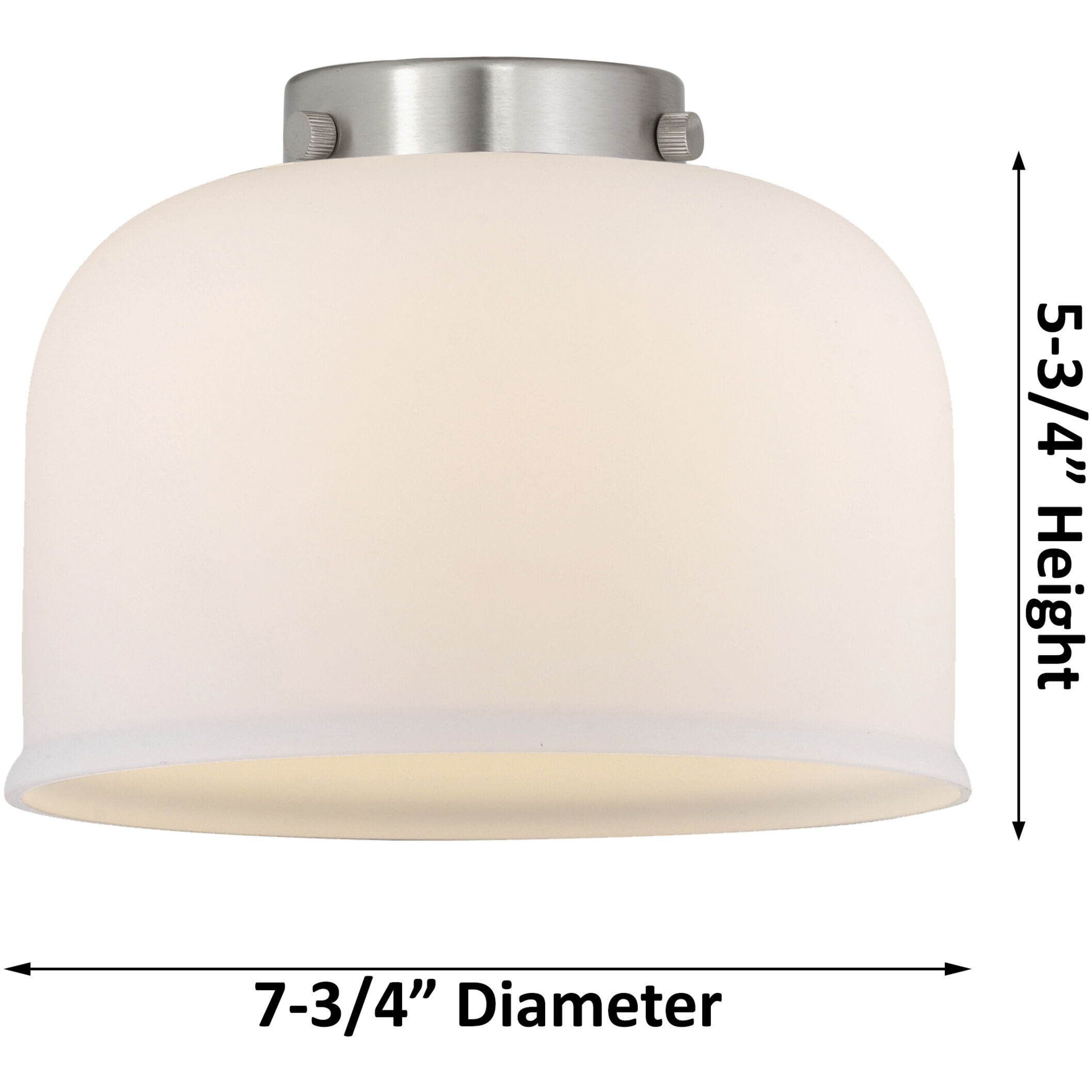 Nouveau 2 Bell 1 Light 8 inch Polished Nickel Mini Pendant Ceiling Light in Incandescent, Matte White