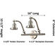 Franklin Restoration Olean 2 Light 19 inch Satin Gold Bath Vanity Light Wall Light in Matte White Glass, Franklin Restoration