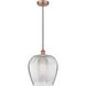 Edison Norfolk LED 12 inch Antique Copper Mini Pendant Ceiling Light
