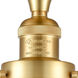 Franklin Restoration Geneseo LED 7 inch Satin Gold Semi-Flush Mount Ceiling Light, Franklin Restoration
