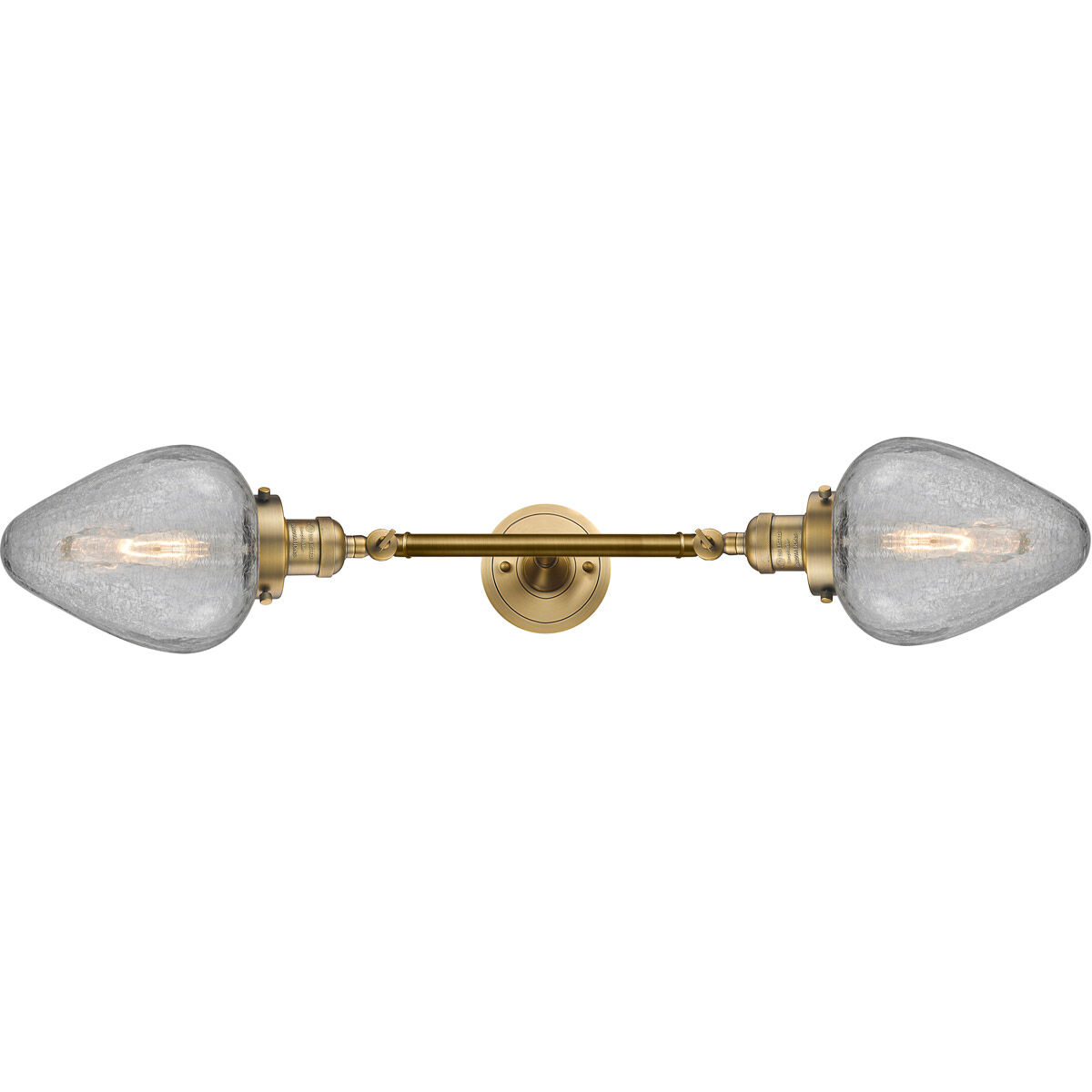 Franklin Restoration Geneseo 2 Light 17 inch Brushed Brass Bath Vanity Light Wall Light, Franklin Restoration